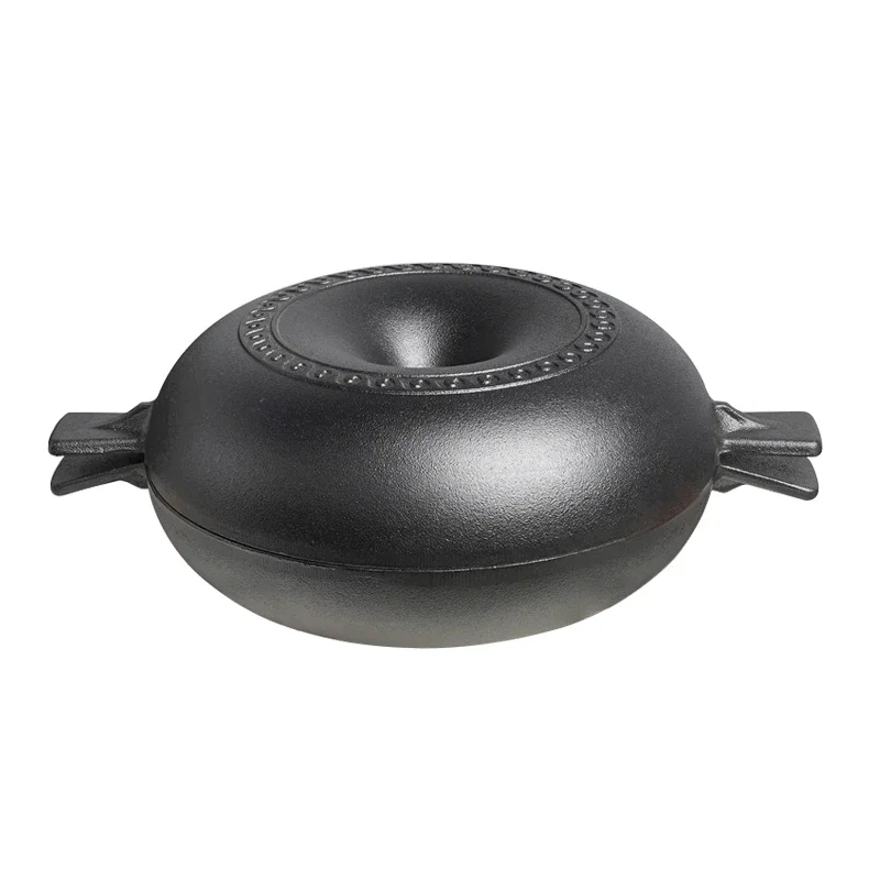 

Утолщенный чугунный жареный горшок для сладкого картофеля Бытовой горшок для жареного сладкого картофеля Встроенный горшок для жарки и ополаскивания