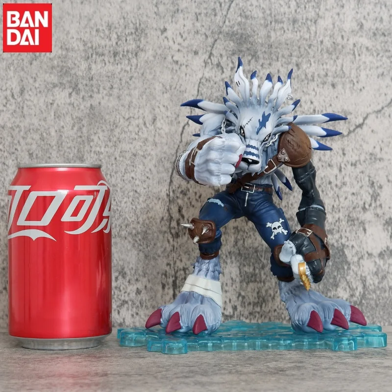 Digimon Adventure Gk Garurumon Action Figure, Figuras Anime, Estátua de PVC, 18cm, Coleção Modelo Boneca, Brinquedos para Crianças, Presentes Menino