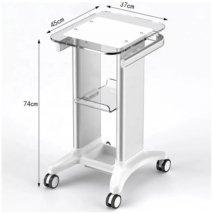 

ABS Beauty Salon Trolley Salon Use Pedestal Rolling Cart Wheel Aluminum Stand Personal Care Appliance Parts For Spa And Salon