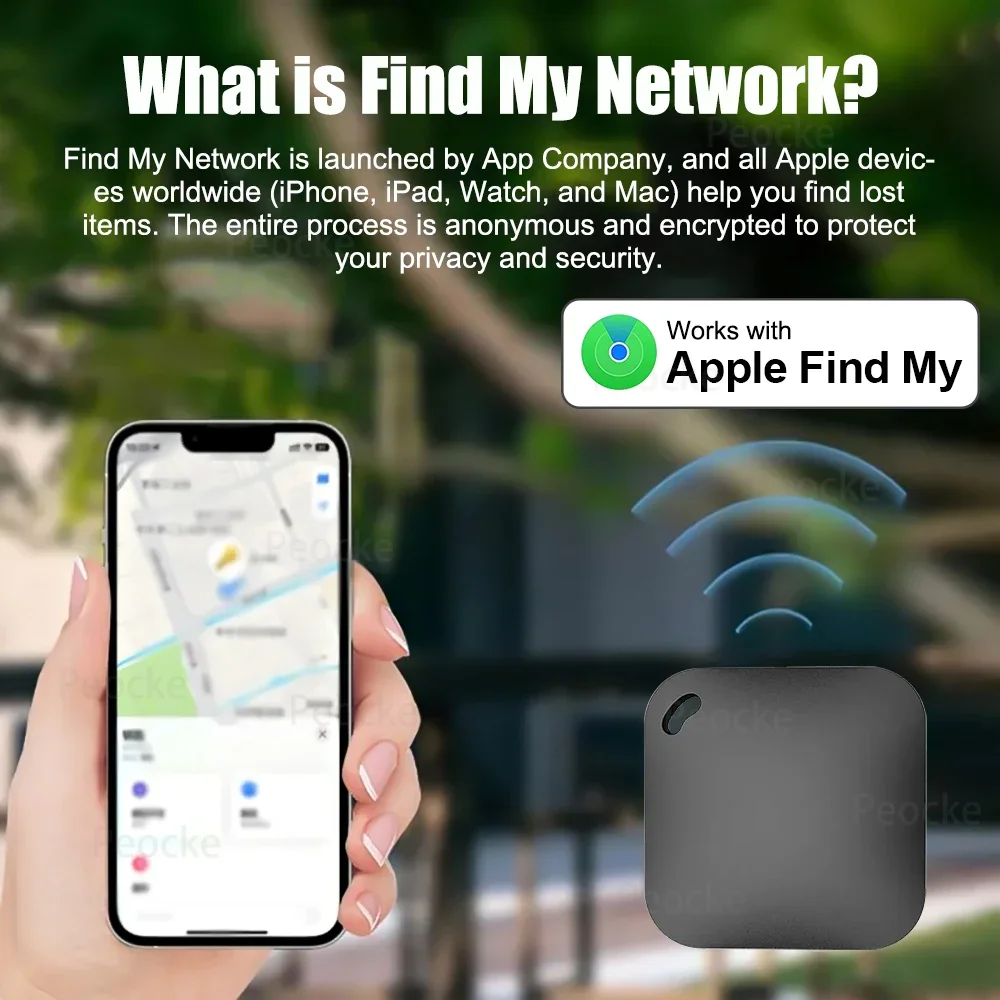 Mini Tracker With Apple Find My APP GPS Locator Tag Smart Bluetoot Anti Lost Alarm Wireless Finder Dog Pets Child Bag Wallet Key