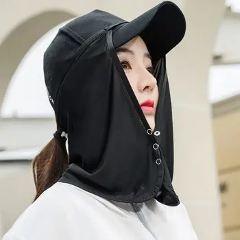 남녀공용 목 보호 실크 스카프, 자외선 차단 베일, 얼굴 스카프, 자외선 차단, 얼굴 커버, 자외선 차단 마스크