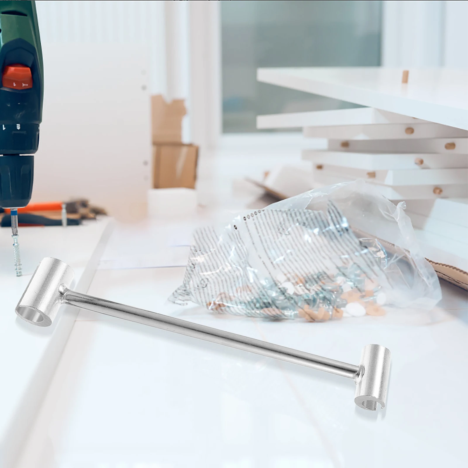 

Dual Head Door Hinge Adjustment Tool Hinge Gap Wrench Spanner Door Installation Repair Tool For Wood Metal Hinges Durable