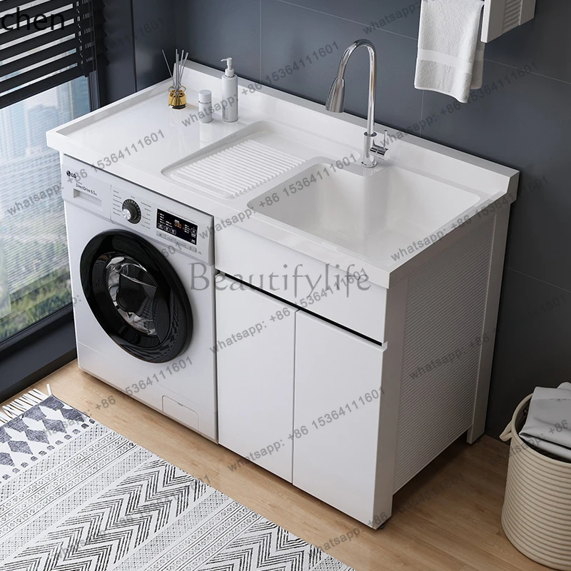 Washing Machine Significant Other Balcony Washing Machine Integrated Washboard Laundry Pool Corner Cutting