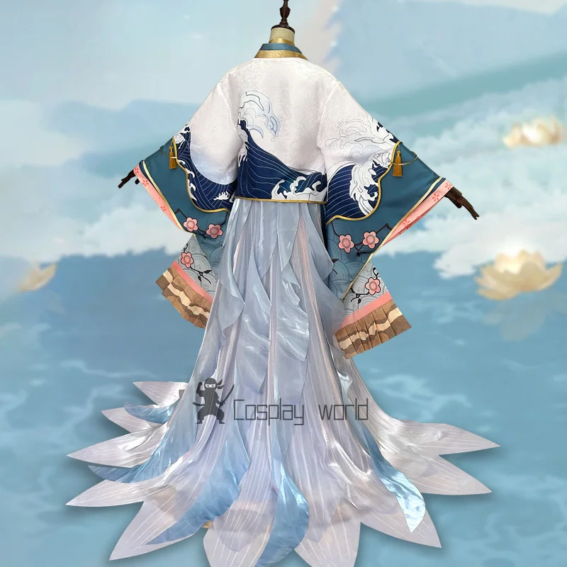لعبة Onmyoji Seawatch Kingyo أزياء تنكرية للخادمة توقظ أزياء أنيمي لعب الأدوار أزياء حفلات الهالوين للنساء