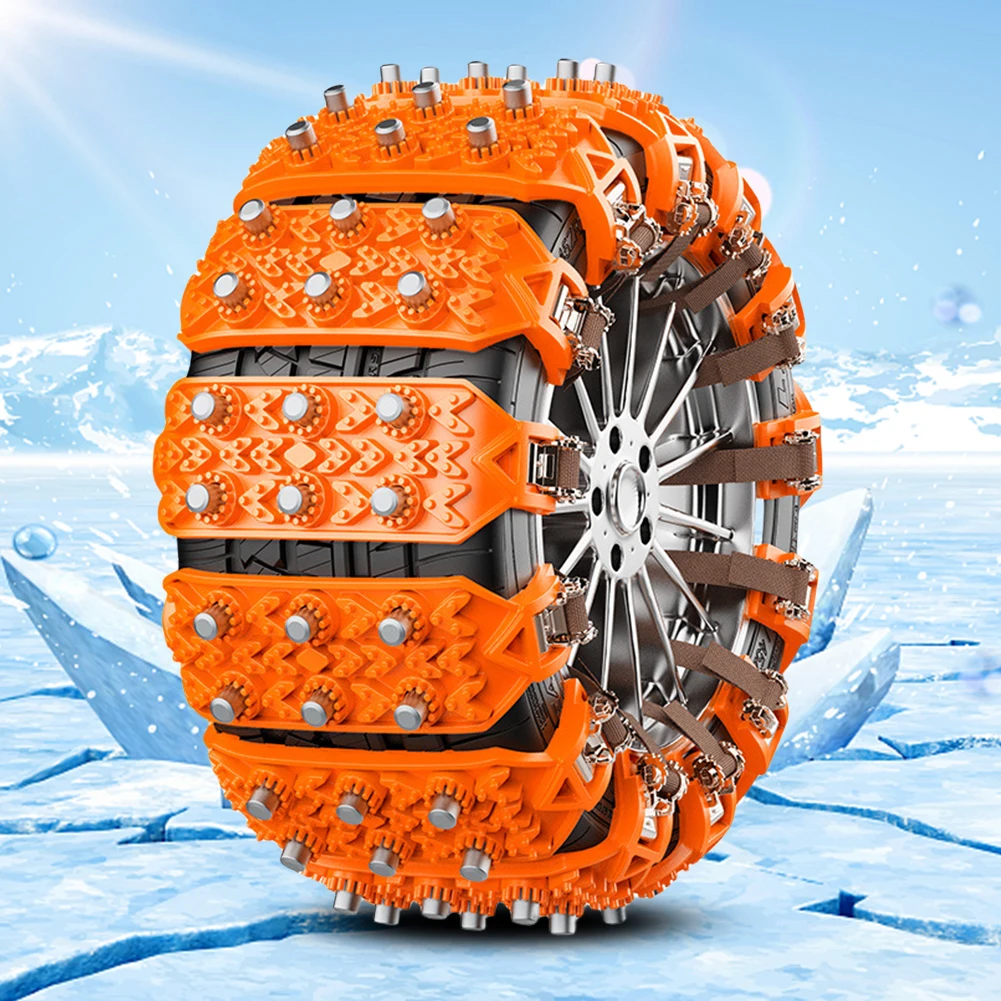 2/4/6Pcs Anti Skid Snow Chains Non-slip Car Winter Tire Wheels Chains Snow Mud Emergency Anti-slip Chain for Tire Wide 165-275mm