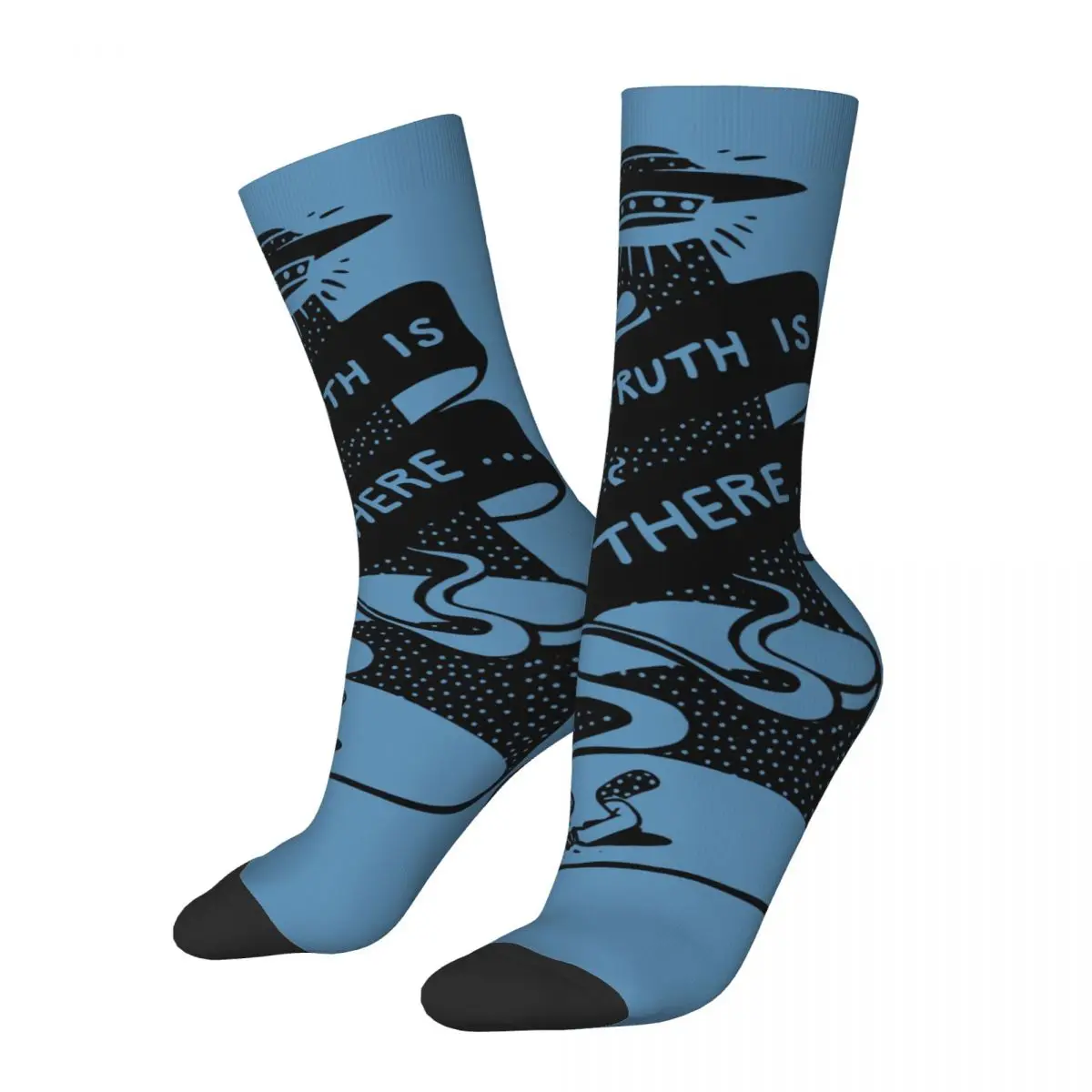 Funny compression The Truth Is Out There Sock for Men Hip Hop Harajuku The X-Files Dana Scully American Fiction Movie Crew Sock