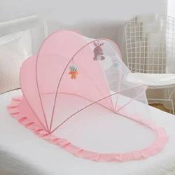 Baby Mosquito Net Bed Tent Kids Portable Folding Crib Cover Bassinet Mosquito Net Cover to Keep Cats Out Breathable Net