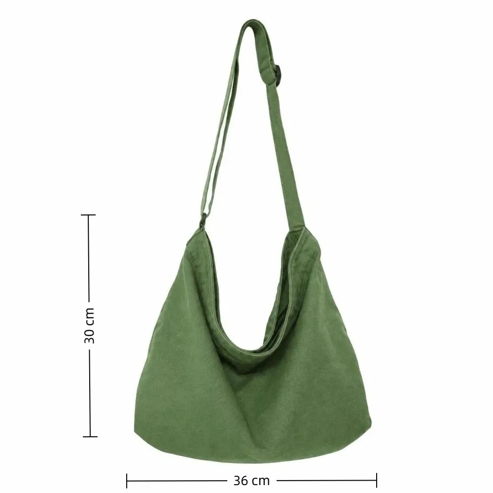 Retro Canvas Shoulder Bag Large Capacity Multi-purpose Messenger Bag Travel Tote Bag Student School Bag image 6