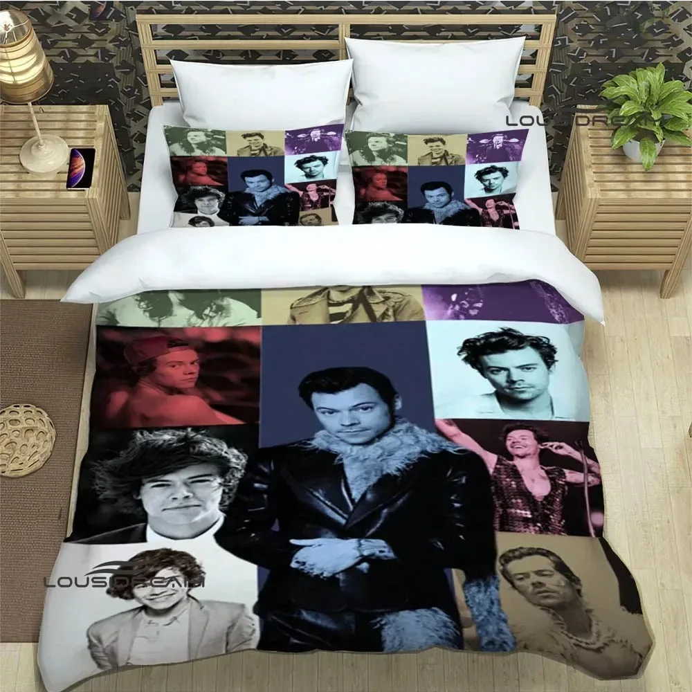 Singer H-Harry-Styles Bedding Sets exquisite bed supplies set duvet cover bed comforter set  bedding set luxury birthday gift