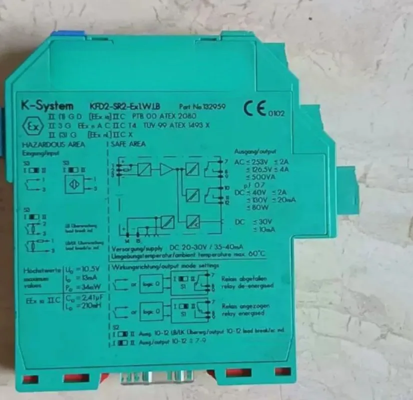 Used Safety Isolation Barrier KFD2-SR2-Ex2.W Isolation Relay