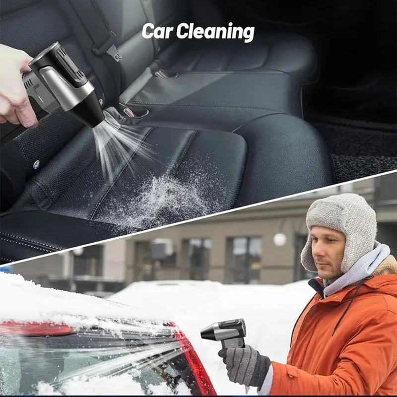 مروحة عنيفة 130000 RPM منفاخ هواء قوي عالي السرعة محرك بدون فرشاة مروحة توربينية مكنسة كهربائية منظف الغبار نوع C شحن الرياح القوية