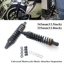 325/343mm Motorcycle Rear Shocker Absorbers For Harley Honda Yamaha Suzuki Shock Absorber Suspension Protection Accessory