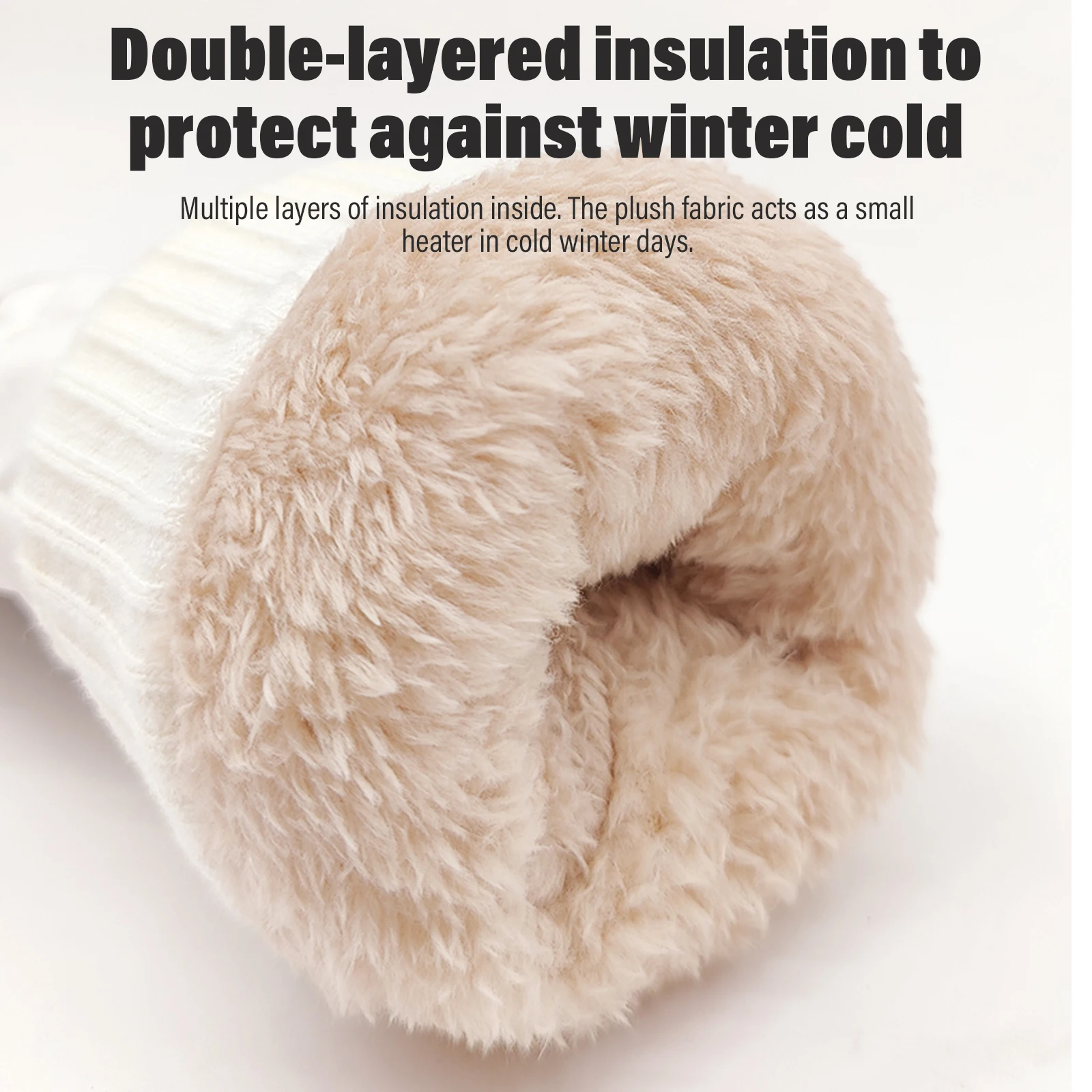 قفازات شتوية كبيرة للأطفال مقاس الشباب للأولاد والبنات قفازات دافئة فائقة النعومة قبضة مانعة للانزلاق قفازات أطفال قابلة للتعديل وقفازات للتزلج #5