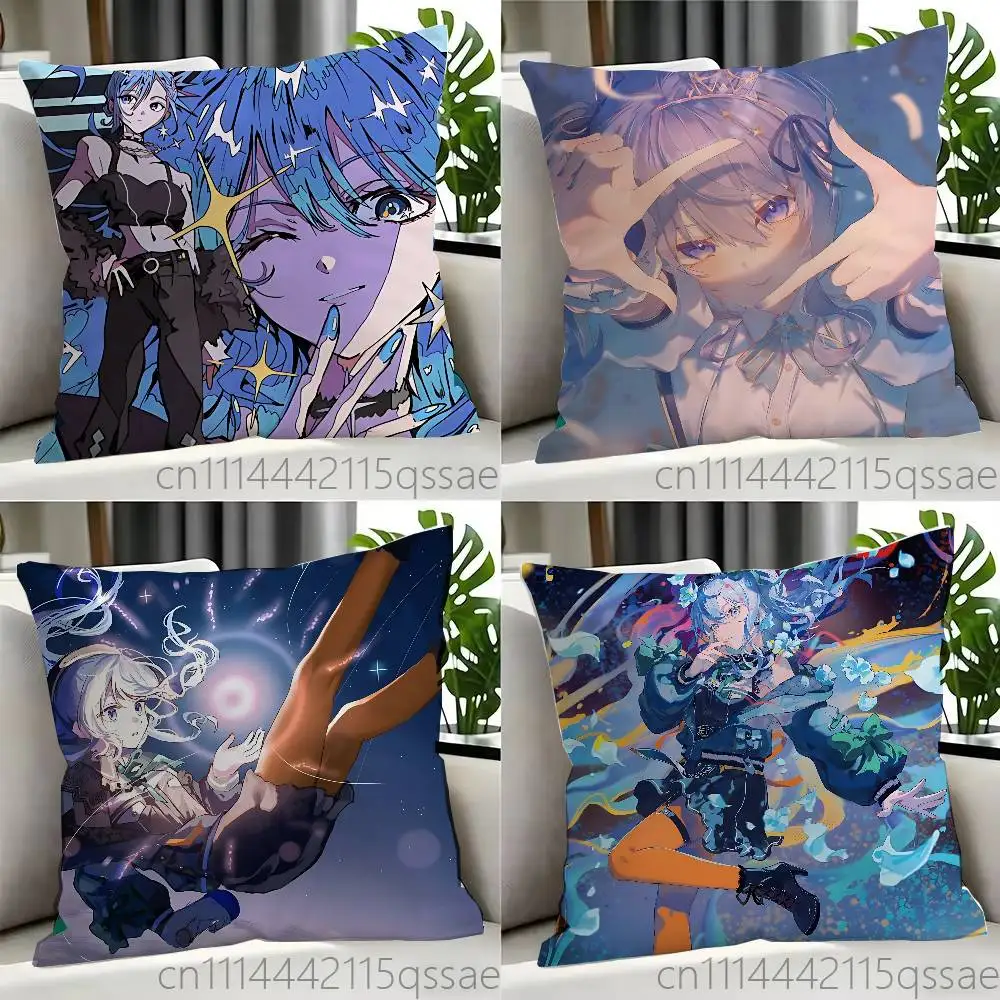 For Hoshimachi Suisei Pillow Case Square Bedroom Sofa Leisure Comfort Cushion Car Home Decoration
