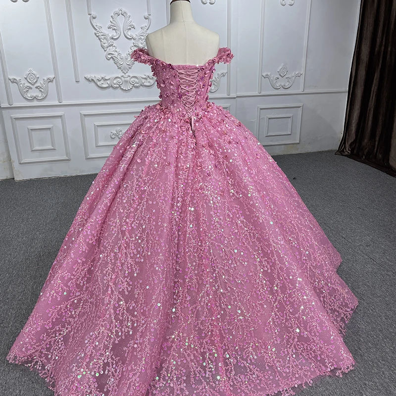 Luxury Quinceanera Dresses Organza Ball Gown Flowers Sweetheart Quinceanera 2023 Pink DY6548 Bar Mitzvah