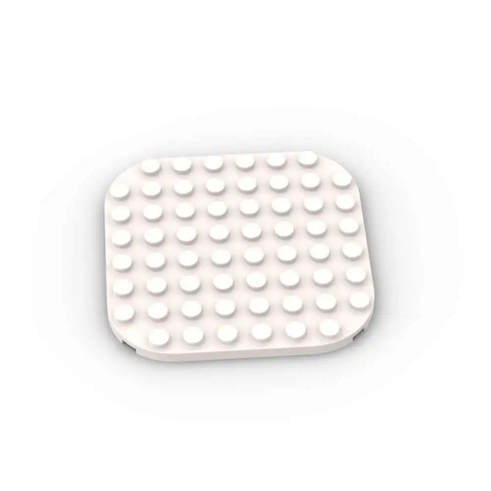 MOC 1PCS 65140 Board Stacking Replaceable Brick Round 8x8 With Rounded Corners Plate Building Blocks Toys  Boys Holiday Gifts