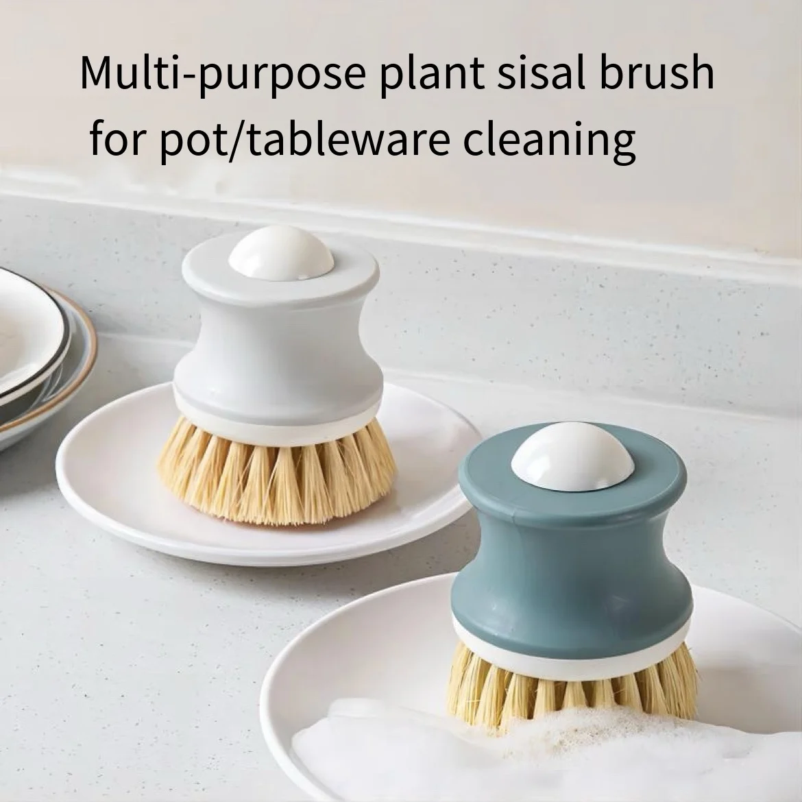 

Kitchen Long Handle Round Tip Pot Brush, Non-oil Dish Cleaning Brush, Household Pot Decontamination Brush, Kitchen Supplies