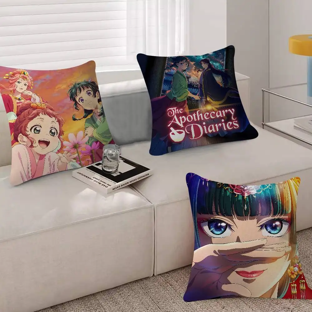 Anime Cute The A-Apothecary Diaries Mini 45*45cm Cushion Cover Pillow Cover Decor Pillowcase Home Pillowcase For Couch Pillow