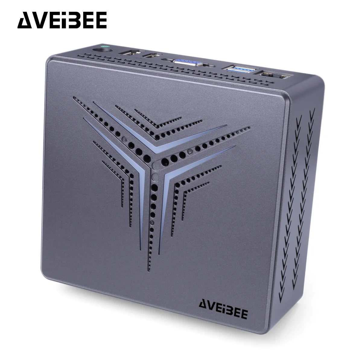 AVEIBEE 미니 PC 인텔 프로세서, N5095, 윈도우 10 컴퓨터, 8GB DDR4, 512GB SSD, 듀얼 스크린, RGB LAN, VGA, BT 컴퓨터 게이머