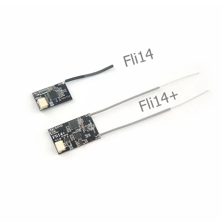 Flysky 2.4G Fli14 / Fli14+ 14CH Micro Receiver OSD RSSI output With PA power amplification for RC Racing Drone