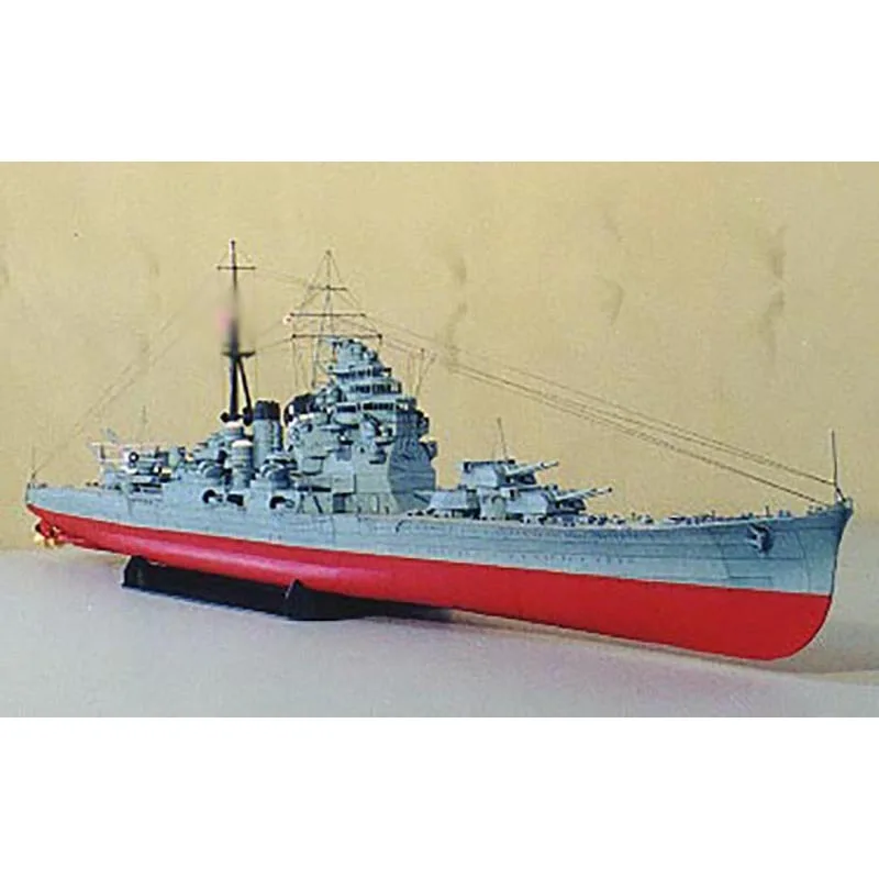 1:250 Kaohsiung Heavy Cruiser Takao Warship Paper Model Handmade DIY Model Ship Paper Assemble Hand Work Puzzle Game Aldult Toy