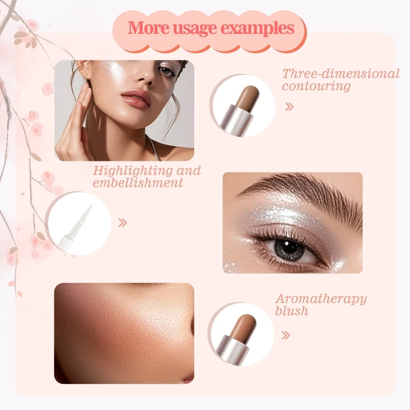 Tweekoppige vloeibare oogschaduw eyeliner-pen, langdurig make-upeffect, gemakkelijk te kleuren, parelachtige glitter oogmake-up met pailletten