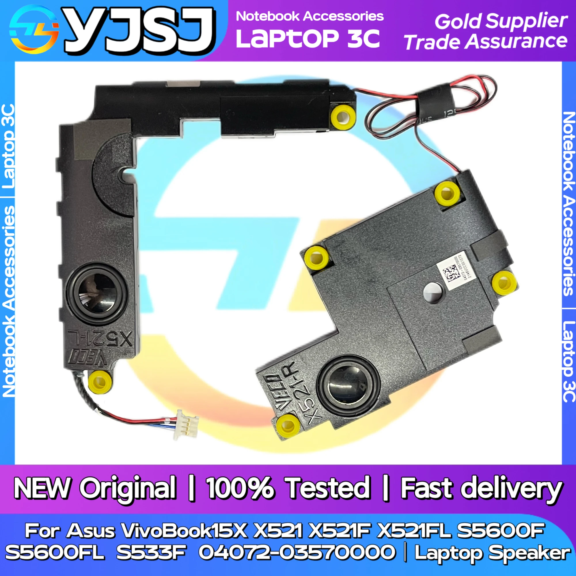 

Новый оригинальный динамик для ноутбука Asus VivoBook X521 X521F X521FL S5600F S5600FL S533F встроенный динамик звуковой сигнал 04072- 03570000