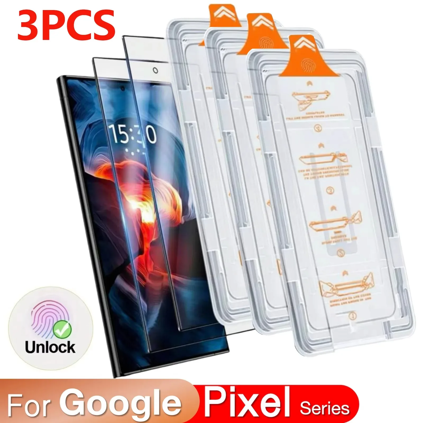 Tempered Glass For Google Pixel 11 9 10 Pro XL 9A 9 10A 8A 8 7A 7 6A 10 Pro 11 Pro Screen Protector Fingerprint Toughened Film