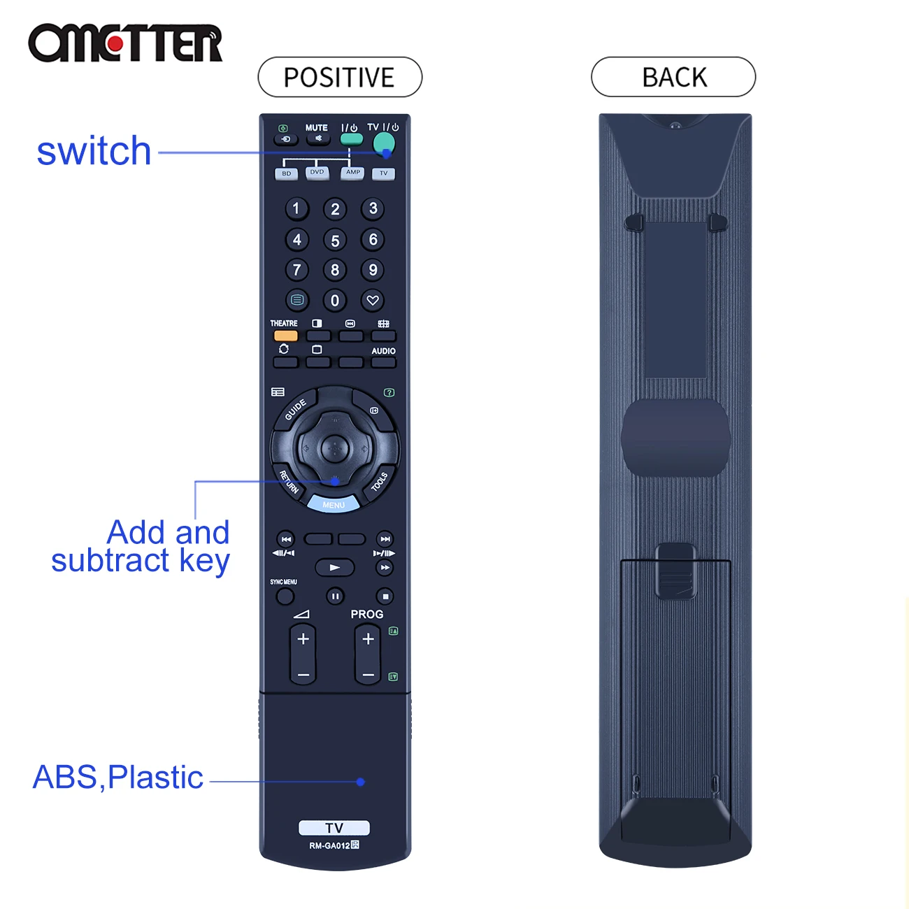 Nouvelle télécommande RM-GA012 adaptée à Sony TV, KLV-52Z450A KLV-46Z450A KLV-40Z450A
