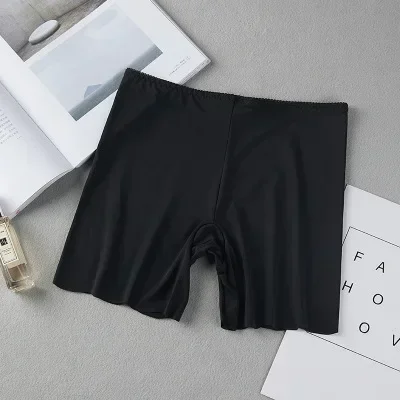 Summer Ice Silk Seamless Women Safety Shorts Under Skirt Dress Panties Ladies Invisible Up Anti Exposure Female Slim Underwear