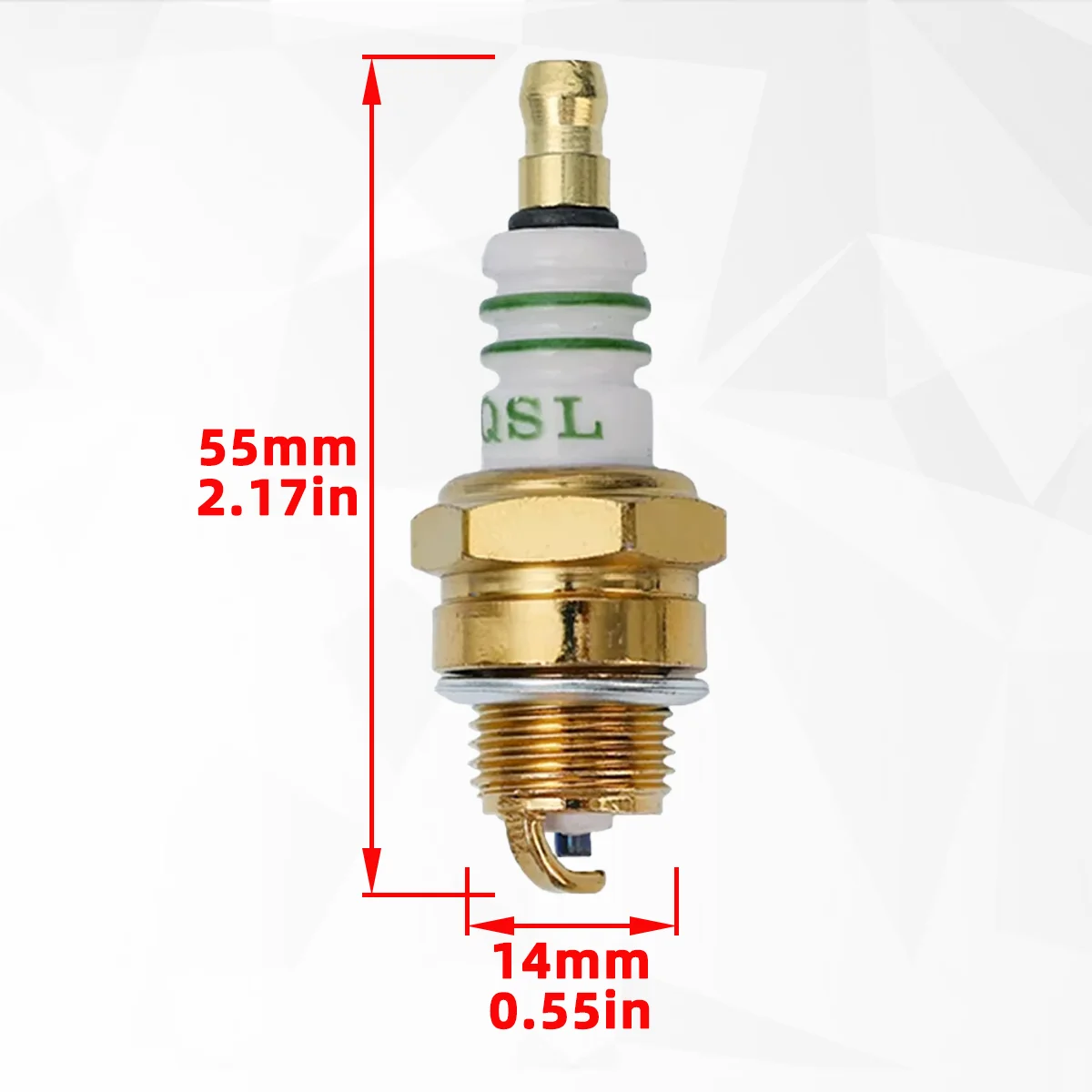 1 Stück Zündkerze BM6A ist für die Modelle M7/L7t/Cj8/1560 geeignet. Zündkerzen eignen sich für kleine Motorkomponenten – Detail 2
