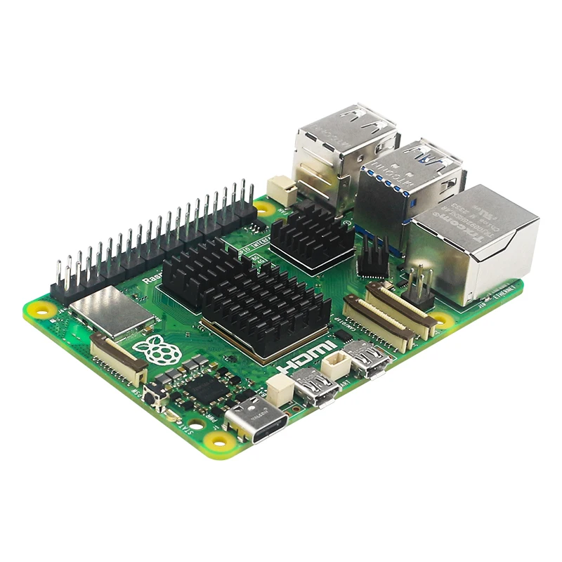 Refroidisseur en aluminium pour Raspberry Pi 4B, refroidisseur en cuivre pur, kit dissipateur thermique pour Raspberry Pi 2/3/4 3B +, 5 pièces