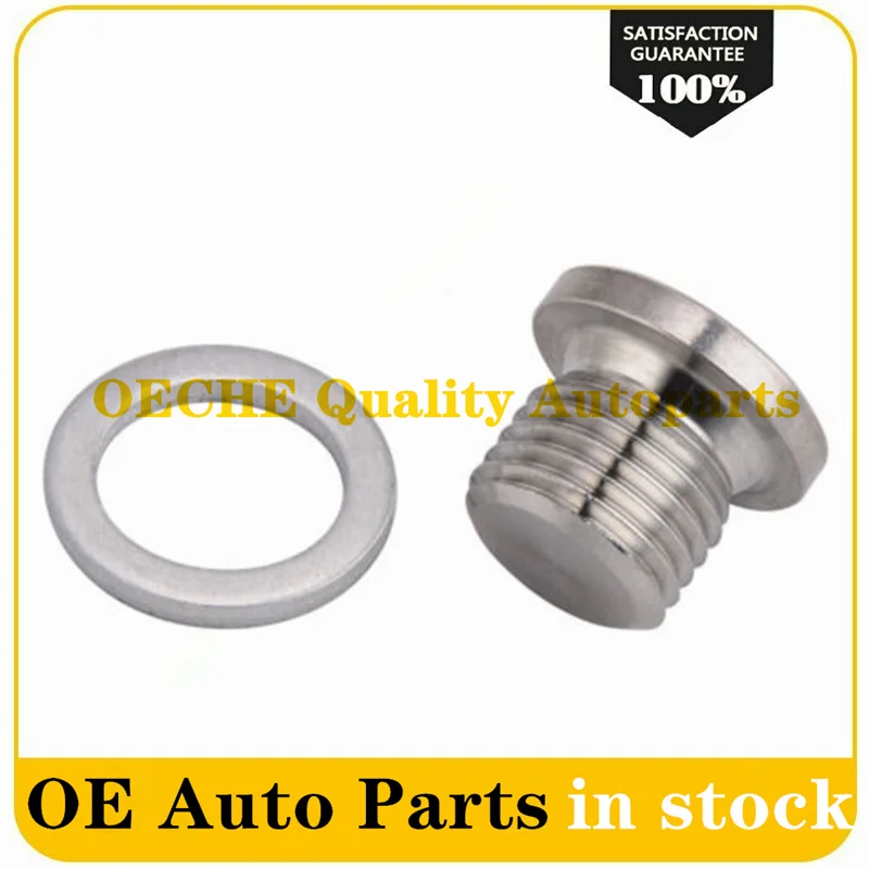 N0138157 N91167901 1pcs Engine Oil Drain Plug&Gaskets N0138157 N91167901 For VW Jetta Golf CC PASSAT For AUDI A3 A4 A5 Q3 Q5