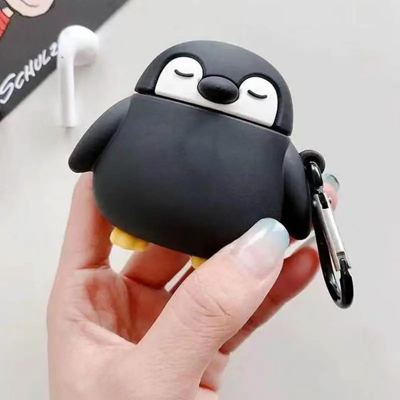 Cute 3D Penguin Case Cover For AirPods1 2 3 Pro For AirPodsPro Case Wireless Earphone Protective Cover Box For Airpods1 2 3