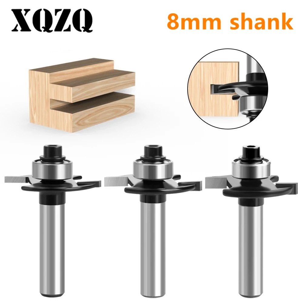 

8mm Shank T-Sloting Biscuit Joint Slot Cutter Jointing Slotting Router Bit 2mm Height Milling Cutter Woodworking