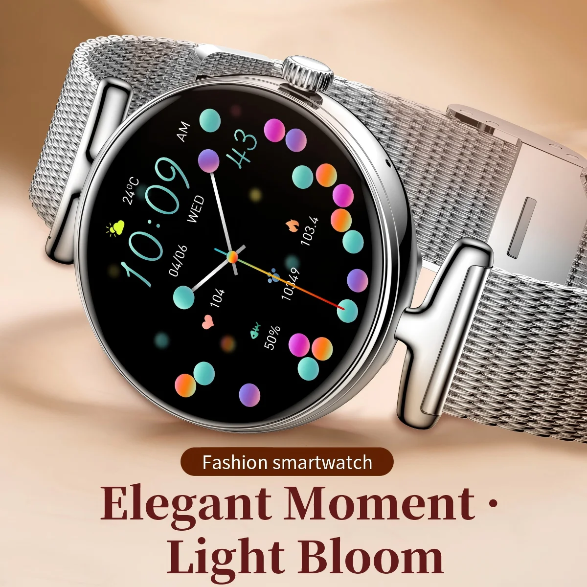 V81 2025 New Smart Watch Bluetooth Call Exercise Step Count Health Monitoring Ladies Fashion Women's Smart Watch