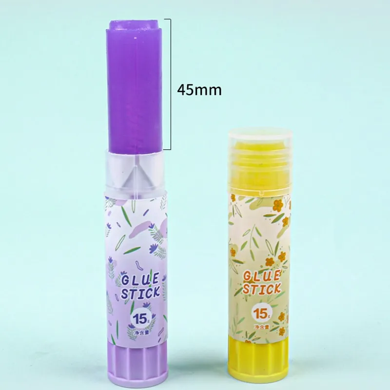 8g 15g Cute Jelly Colored Glue Sticks Student Child Creative Stationery Gift School Office Supply Bonding Paper Crafts Tool