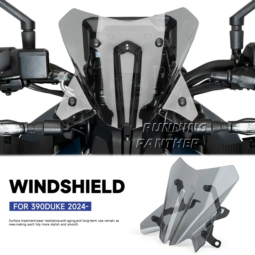 

Motorcycle Front Windscreen Guard Sport Guide Wind Deflector Windshield Fairing Cover For 390 Duke 390Duke Duke390 2024-2025