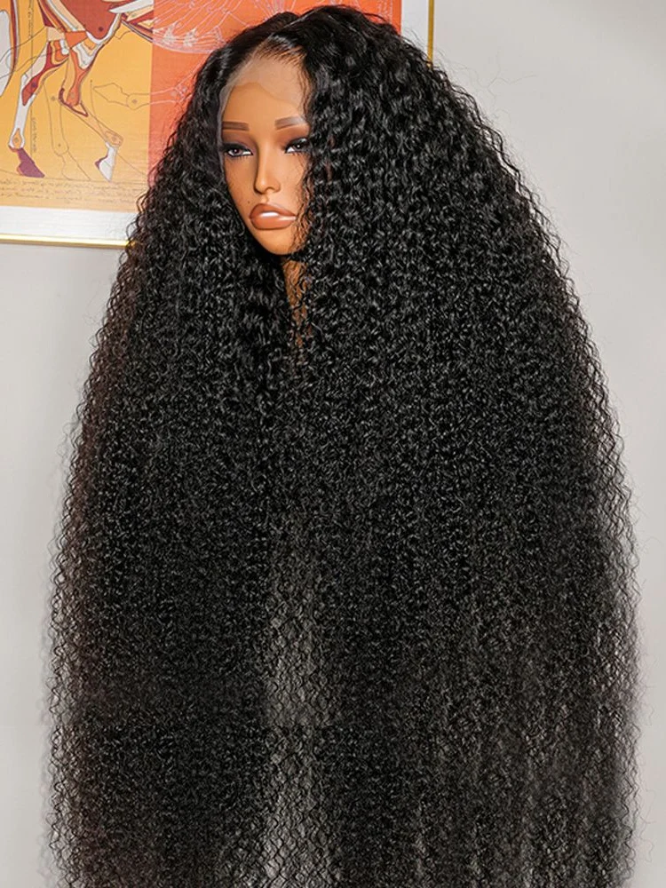 

40 46 Inch Jerrly Curly Human Hair Lace Front Wigs 300 Density Brazilian HD 13x4 13x6 360 Deep Water Wave Frontal Wig For Women