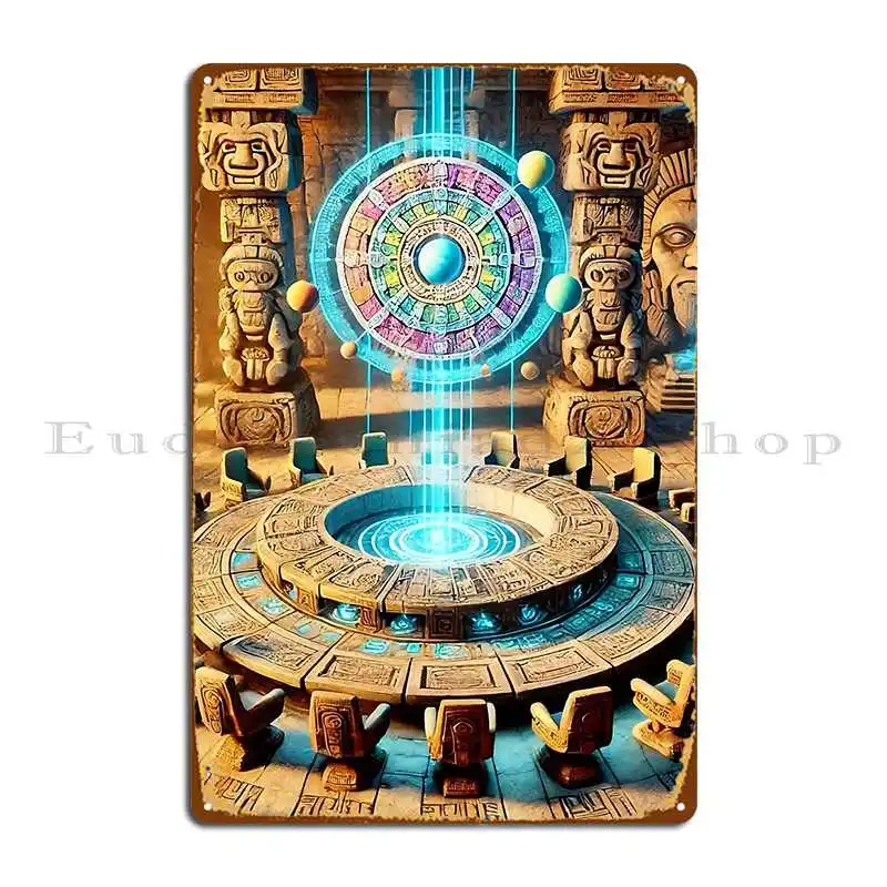 Advanced Stone Room Levitating Hologram Metal Sign Decoration Garage Decoration Living Room Printing Garage Tin Sign Poster