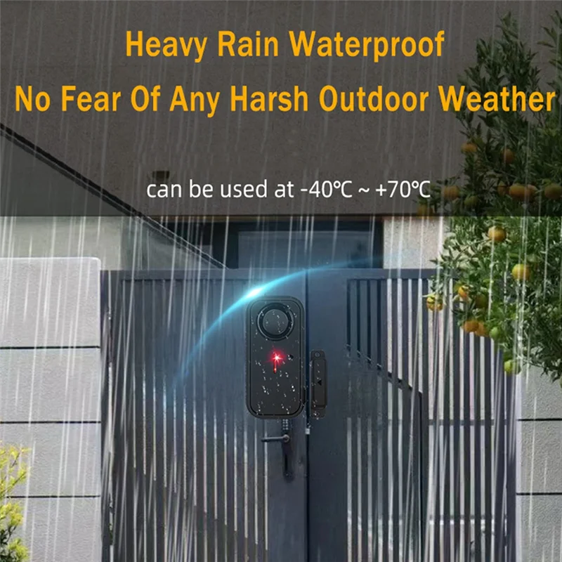 AS95-Door Window Burglar Alarm Sensor Wireless Remote Control Anti-Theft Alarm System Kit Home Security Door Open Detector