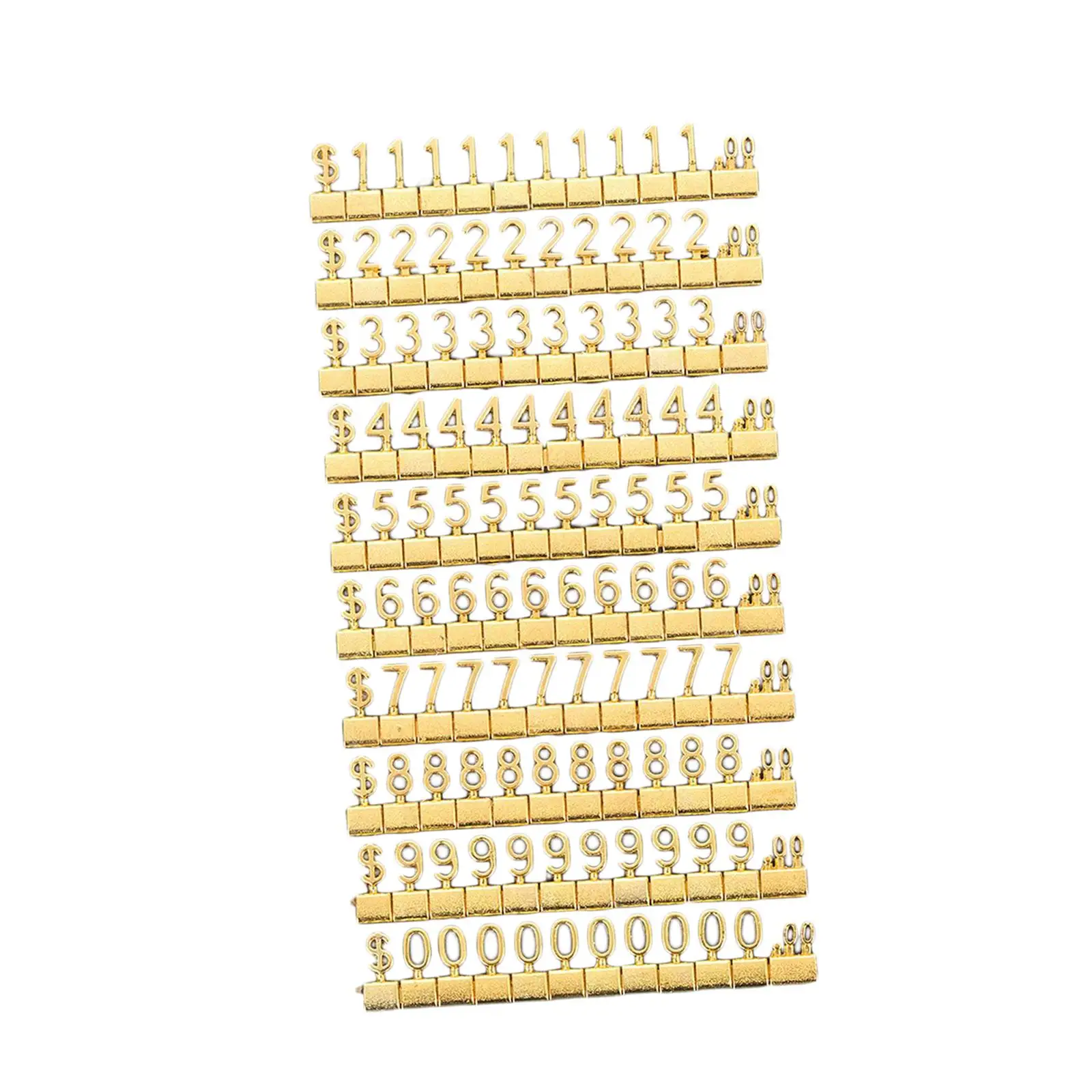 

Cubes Price Display Tags Pricemarker Labels for Bakery Office Window Counter Golden