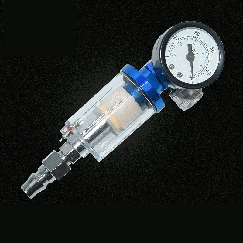 Pistola de Pulverização Air Regulator Gauge In-line Óleo Água Armadilha Separador de Filtro eu jp us Adaptador Ferramentas Pneumáticas para Airbrush Af02