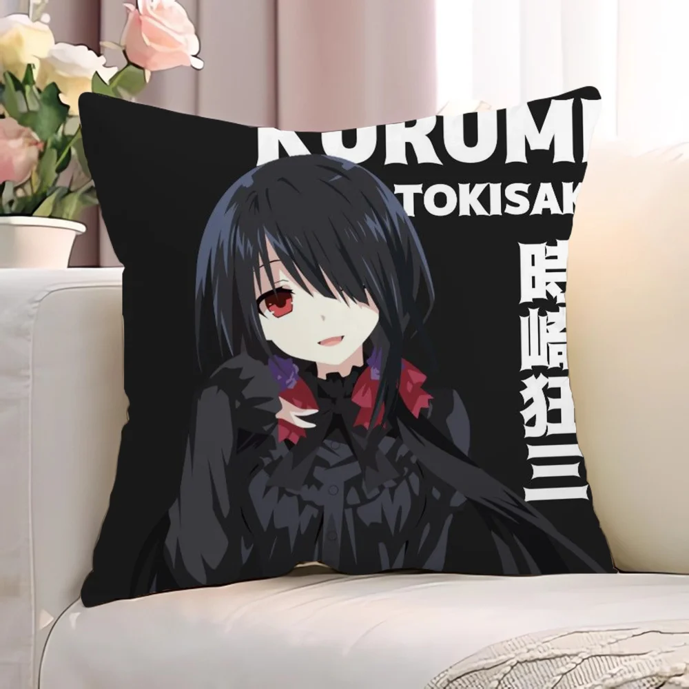 T-Tokisaki KurumiS Body Pillow Cover 45x45 Decorative Pillowcases for Pillows Pillowcase Sofa Cushion Short Plush Cushions 45*45