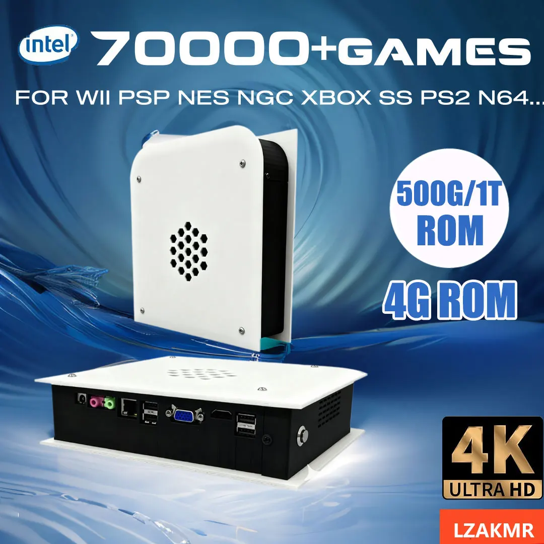 500G/1T ROM M15 60+Emulators Retro Game Console Batocera&Win11 I3-3110M 70000+Games For Wii PS2 PSP NGC N64 4G Wireless handle