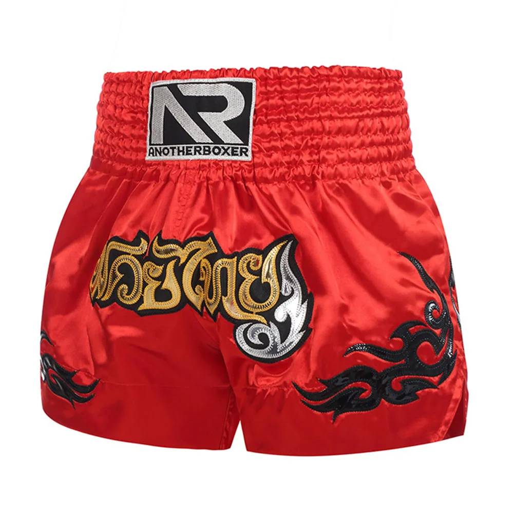 Muay Thai Shorts Cage Fight Kickboxing Pants Men Women Child Boy Girl Embroidery MMA Martial Arts Thai Muay Boran Boxing Shorts