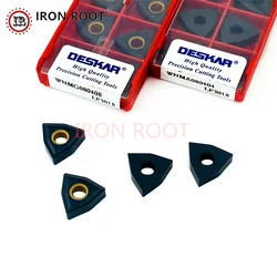 DESKAR WNMA,WNMG,080404,080408,080412 LF3018 Carbide Turning Inserts CNC Metal Lathe Turning Tools for MVQNR/L Tool Hold