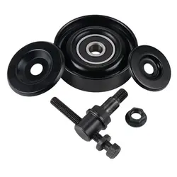 BEVINSEE Steel Belt Tensioner Pulley for Hyundai Accent Elantra Tiburon for Kia Rio Rio5 Spectra Soul  97834-29010