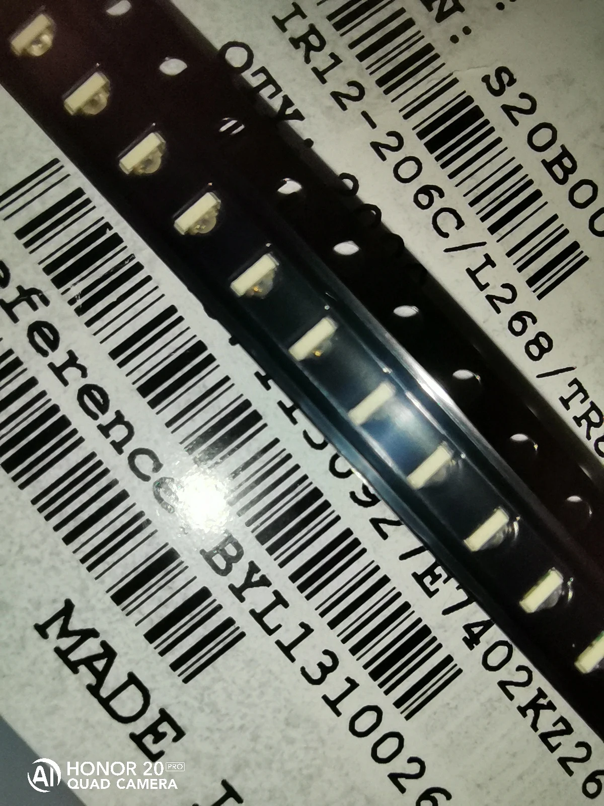 

50Pcs/IR12-206C/L268/TR8 IR Emission 1206 Side, IR 940nm