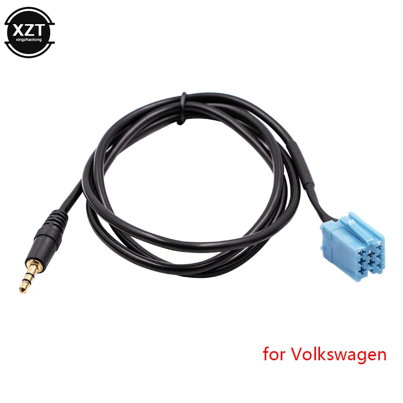 

3.5mm Jack Connect Car Radio AUX Audio Line Input Cable Adapter For VW Golf Passat B5 Bora Polo Blaupunkt CD player For Iphone